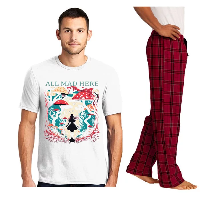 Alice In Wonderland All Mad Here Pajama Set