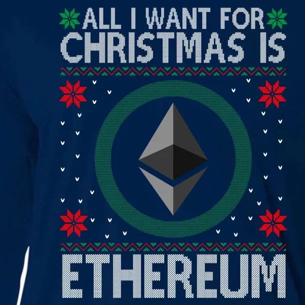 All I Want For Christmas Is Ethereum Crypto Holiday Cooling Performance Long Sleeve Crew