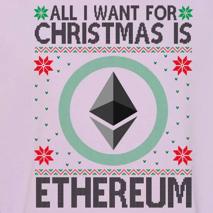 All I Want For Christmas Is Ethereum Crypto Holiday Garment-Dyed Sweatshirt