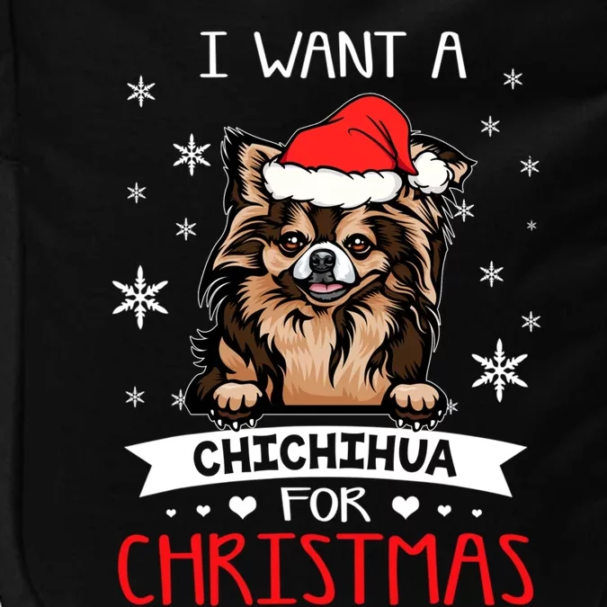 All I Want For Christmas Is A Chihuahua Santa Reindeer Cool Gift Impact Tech Backpack