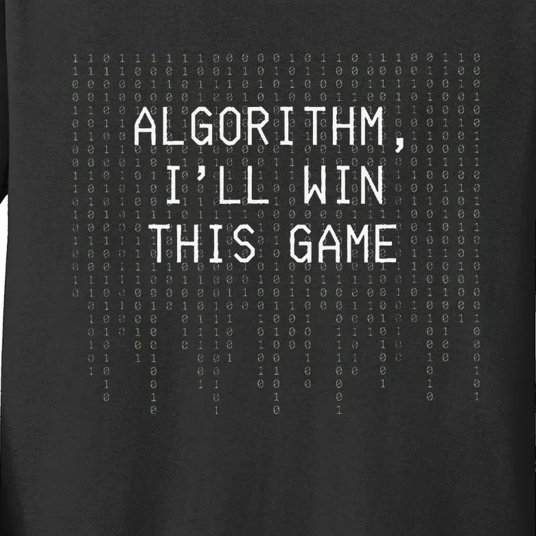 Algorithm ILl Win This Game Code Data Ai Tech Funny Kids Long Sleeve Shirt