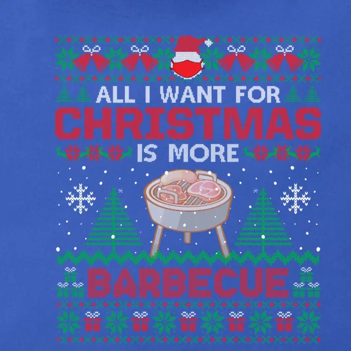 All I Want Is More Barbecue Bbq Christmas Pajama Party Meaningful Gift Zip Tote Bag