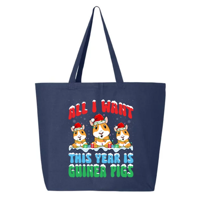 All I Want This Year Is Guinea Pig Wearing Christmas Hat Meaningful Gift 25L Jumbo Tote