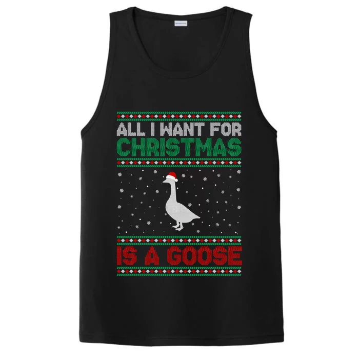 All I Want For Christmas Is A Goose Performance Tank