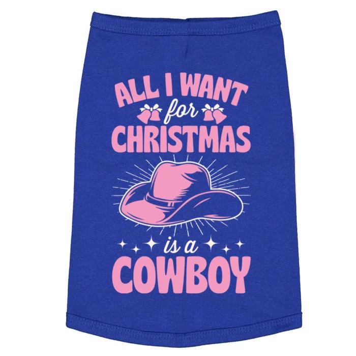 All I Want For Christmas Is A Cow Funny Cute Horse Funny Gift Doggie Tank