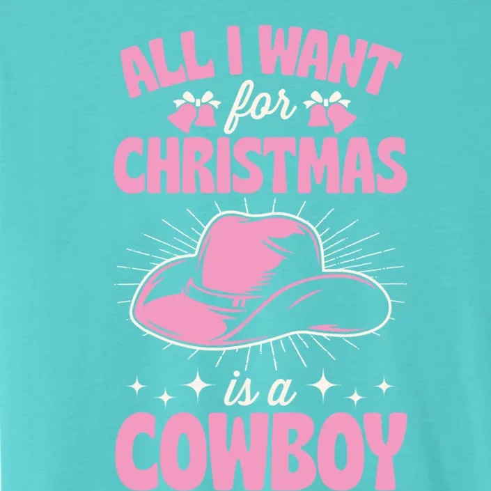 All I Want For Christmas Is A Cow Funny Cute Horse Funny Gift ChromaSoft Performance T-Shirt