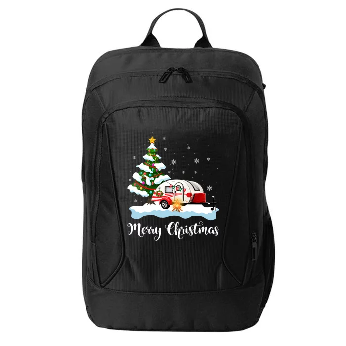 All I Want For Christmas Is Camping Xmas Tree Graphic Funny Gift City Backpack