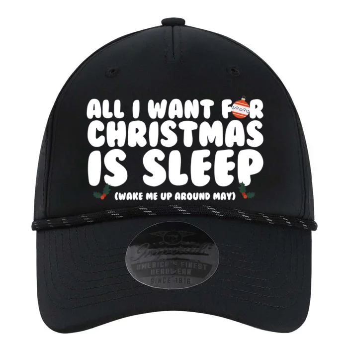 All I Want For Christmas Is Sleep Funny Xmas Cute Gift Performance The Dyno Cap