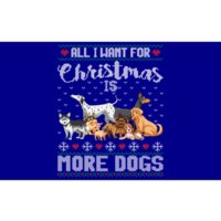 All I Want For Christmas Is More Dogs Ugly Xmas Sweater Gift Bumper Sticker