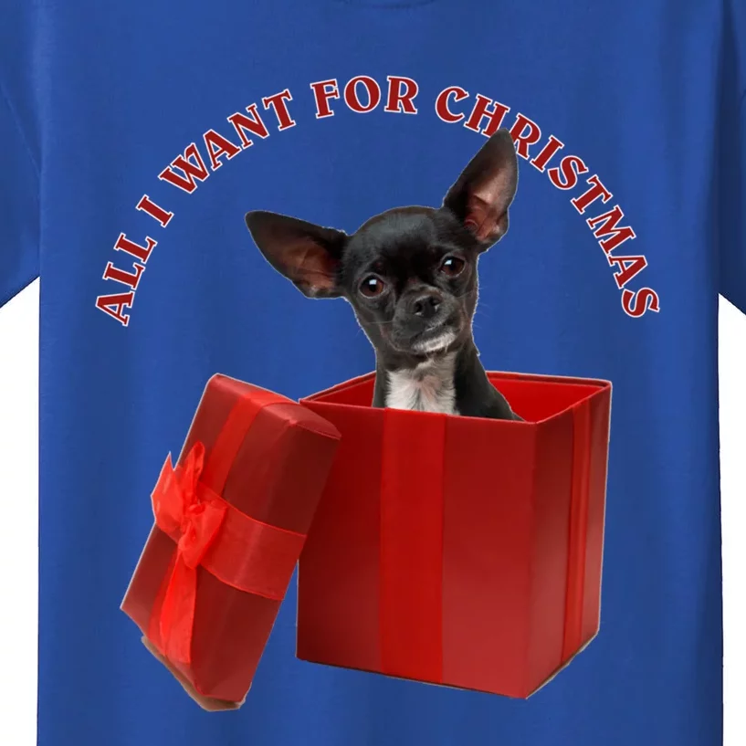 All I Want For Christmas Chihuahua Meaningful Gift Kids T-Shirt