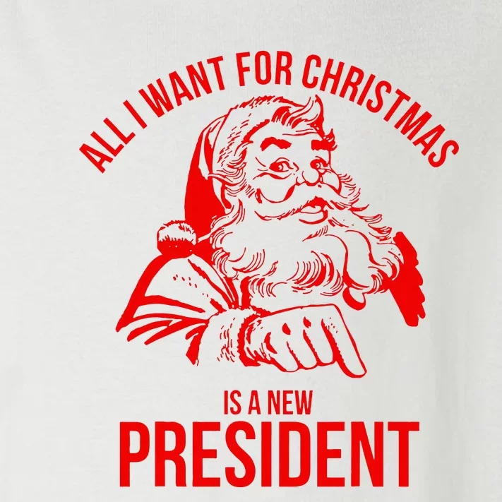 All I Want For Christmas Is A New President Funny Toddler Long Sleeve Shirt