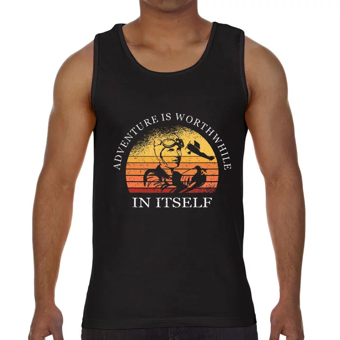 Adventure Is Worthwhile In Itself Earhart Day Comfort Colors® Tank Top