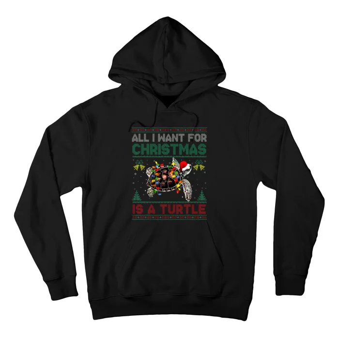 All I Want For Christmas Is A Sea Turtle Funny Ugly Sweater Hoodie