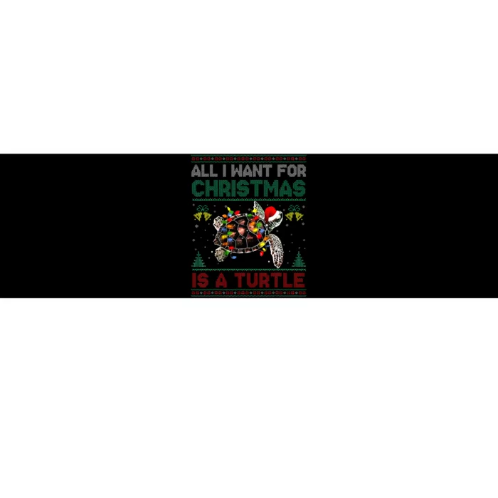 All I Want For Christmas Is A Sea Turtle Funny Ugly Sweater Bumper Sticker