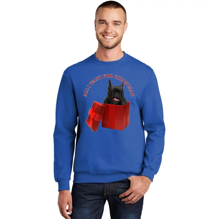 All I Want For Christmas French Bulldog Gift Sweatshirt