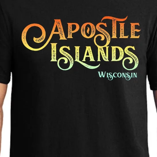 Apostle Islands Wisconsin Tourist Souvenir Gift Pajama Set