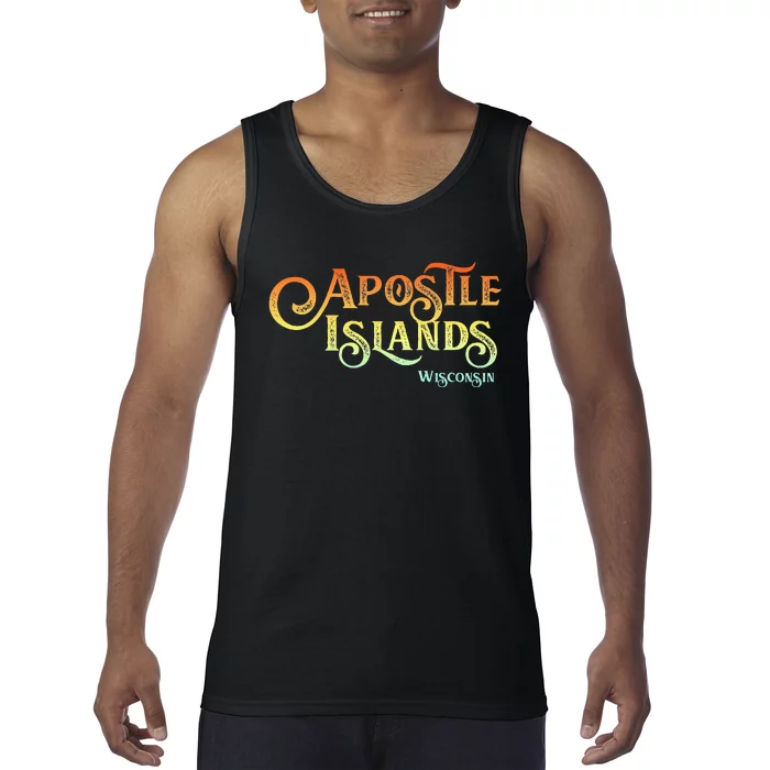 Apostle Islands Wisconsin Tourist Souvenir Gift Tank Top