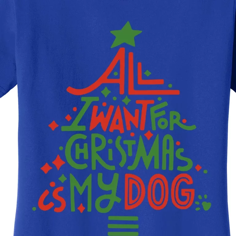 All I Want For Christmas Is My Dog Meaningful Gift Women's T-Shirt