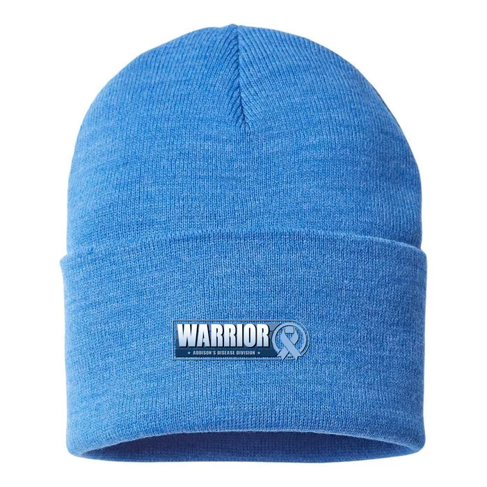 Adrenal Insufficiency Warrior Addisons Disease Division Cool Gift Sustainable Knit Beanie