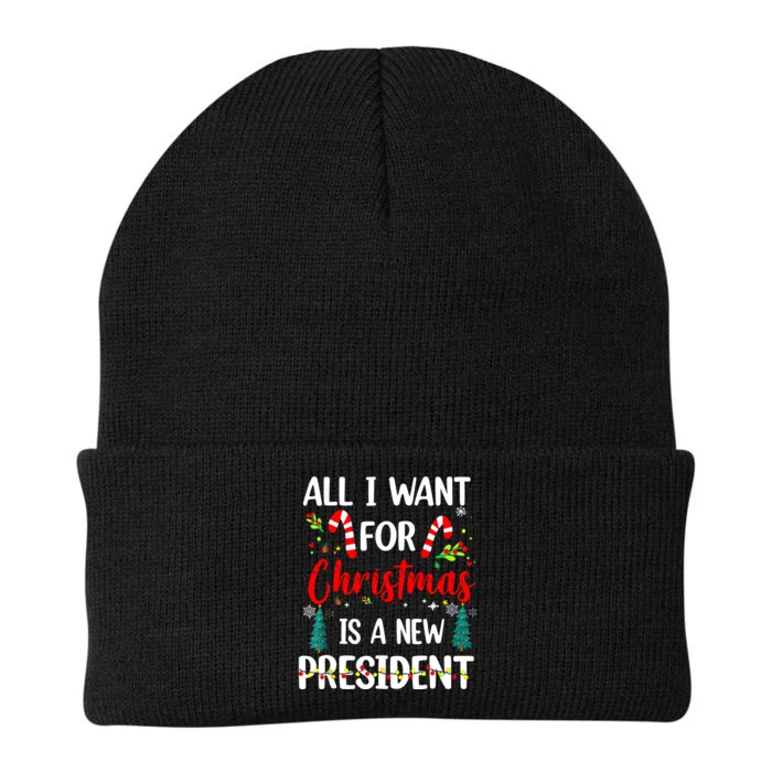 All I Want For Christmas Is A New President Xmas Pajama Knit Cap Winter Beanie