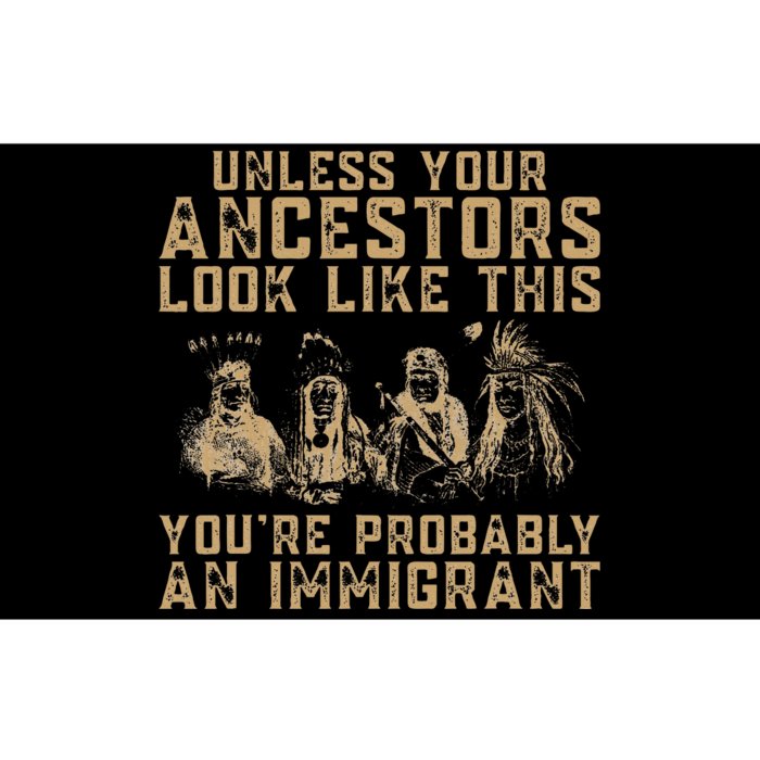 American Indian YouRe Probably An Immigrant Bumper Sticker