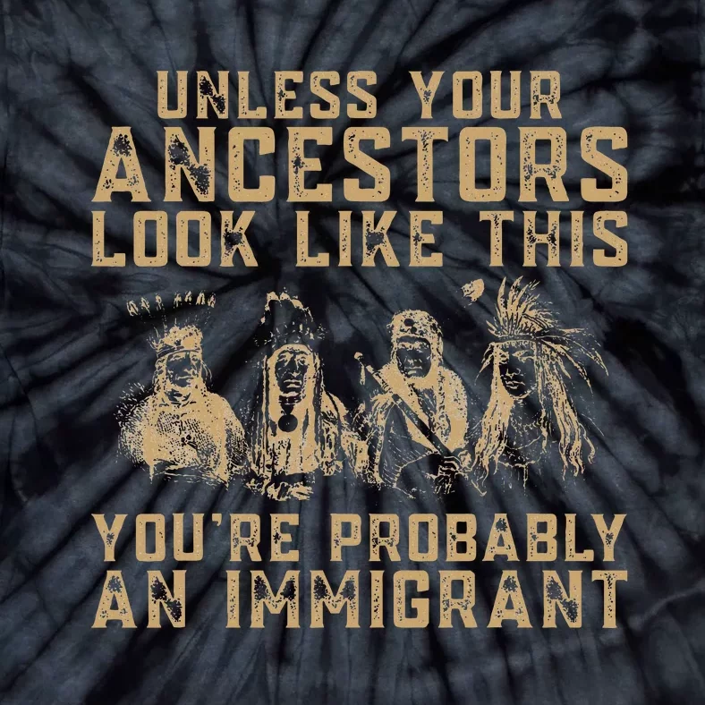 American Indian YouRe Probably An Immigrant Tie-Dye T-Shirt