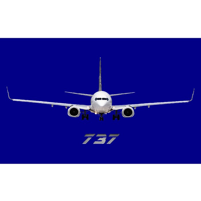 Airline Jet 737 Aircraft Passenger Aircraft Bumper Sticker