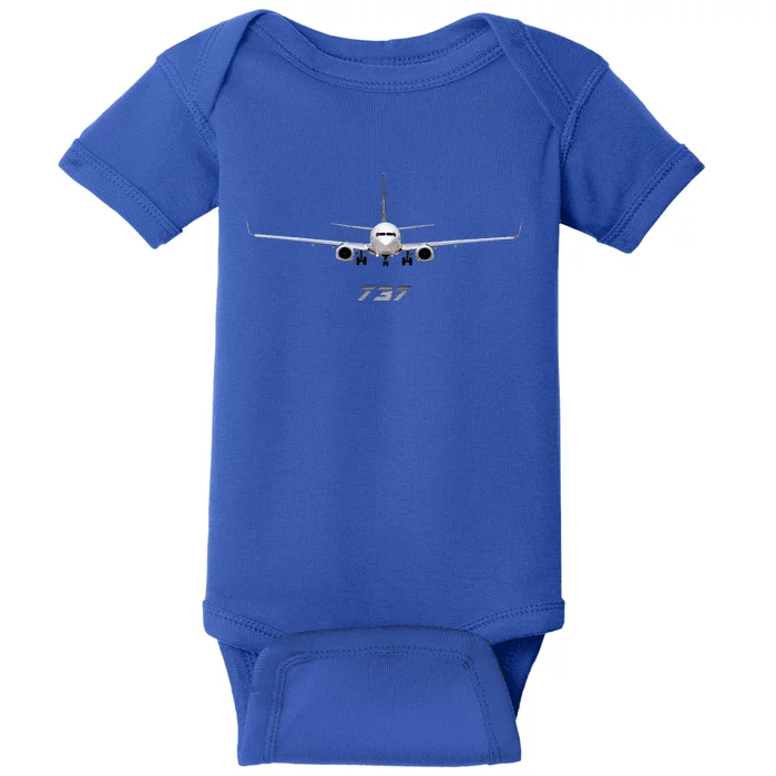 Airline Jet 737 Aircraft Passenger Aircraft Baby Bodysuit