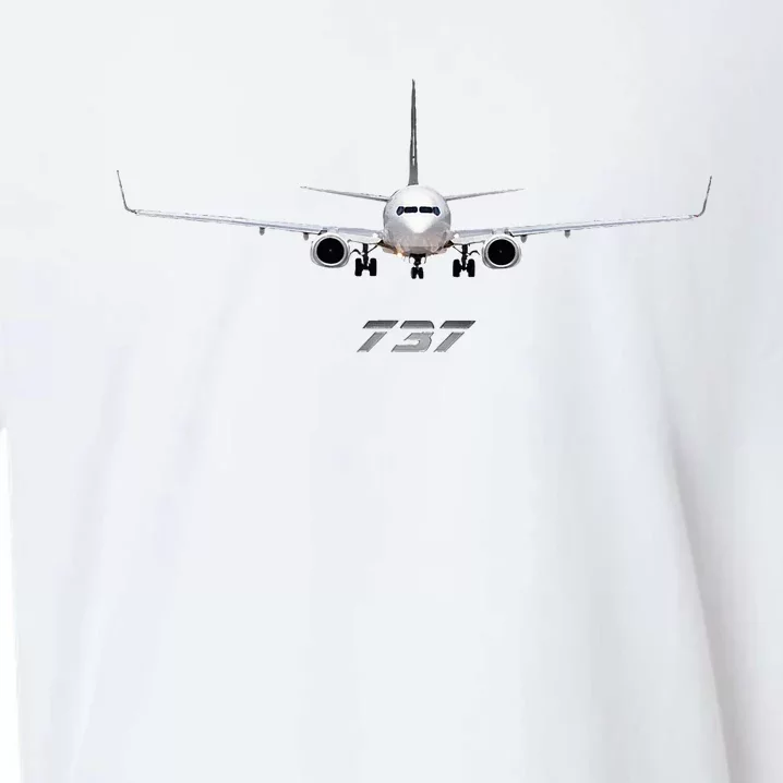 Airline Jet 737 Aircraft Passenger Aircraft Sueded Cloud Jersey T-Shirt