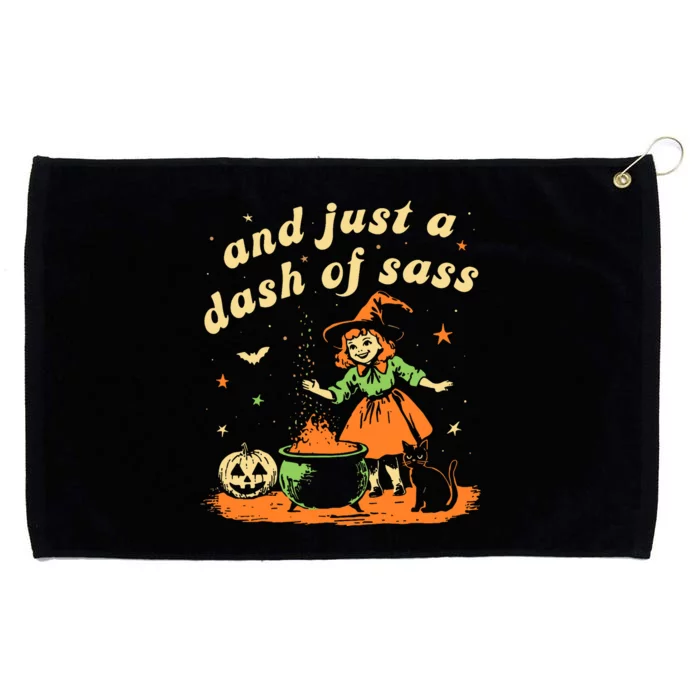 And Just A Dash Of Sass Baby Halloween Witch Grommeted Golf Towel