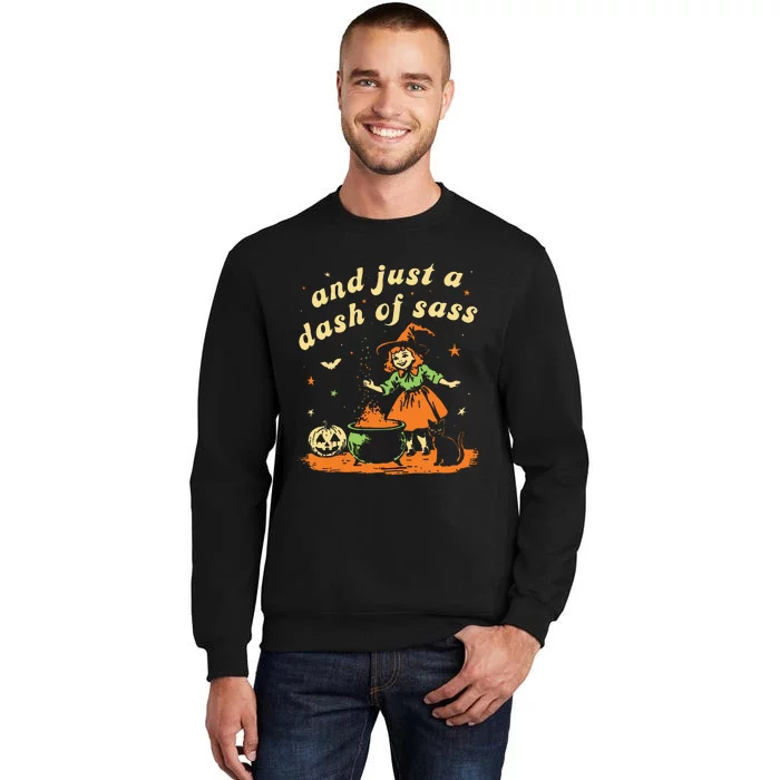 And Just A Dash Of Sass Baby Halloween Witch Sweatshirt