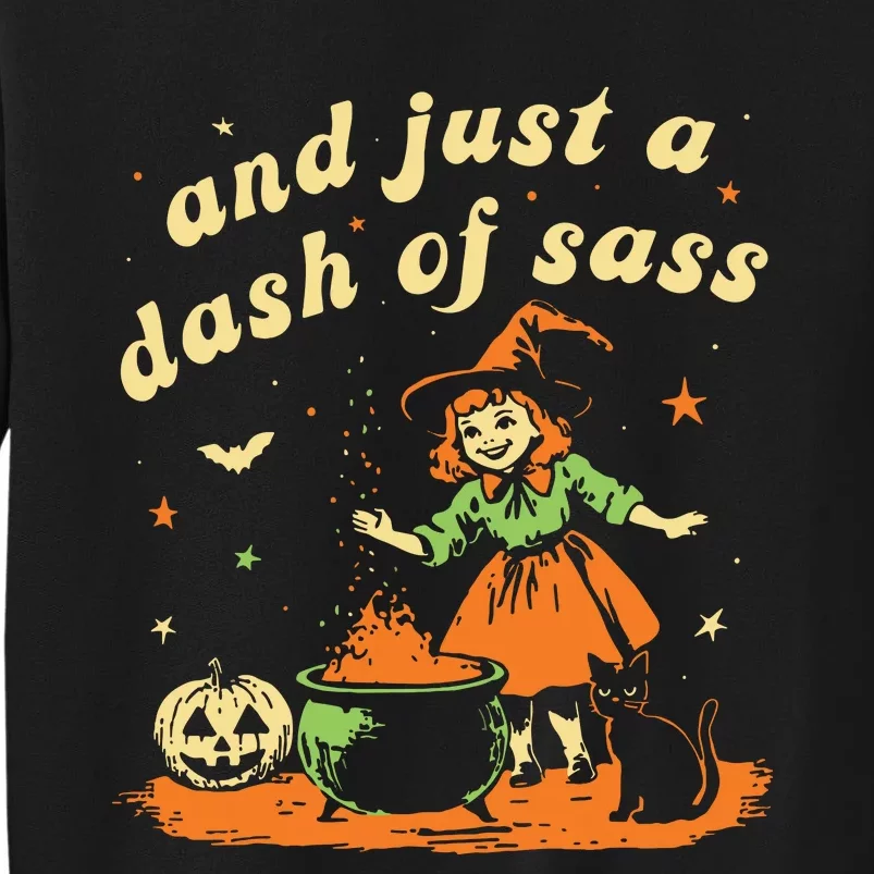 And Just A Dash Of Sass Baby Halloween Witch Sweatshirt