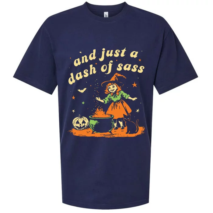 And Just A Dash Of Sass Baby Halloween Witch Sueded Cloud Jersey T-Shirt