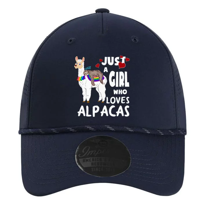 Alpacas Just A Who Loves Sloth Gift Farmer Lover Performance The Dyno Cap