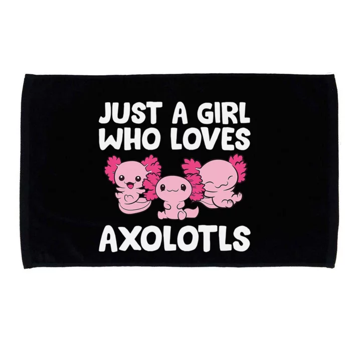 Axolotl  Just a  Who Loves Axolotls Microfiber Hand Towel