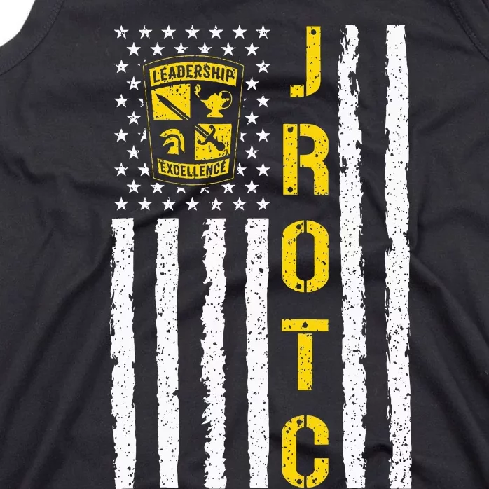 Army Jrotc American Flag Junior Rotc Leadership Excellence Tank Top