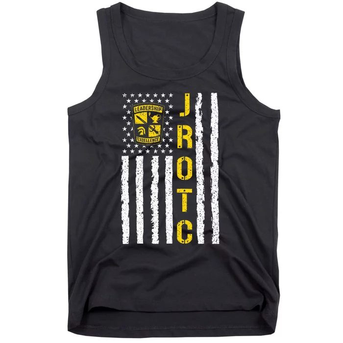 Army Jrotc American Flag Junior Rotc Leadership Excellence Tank Top