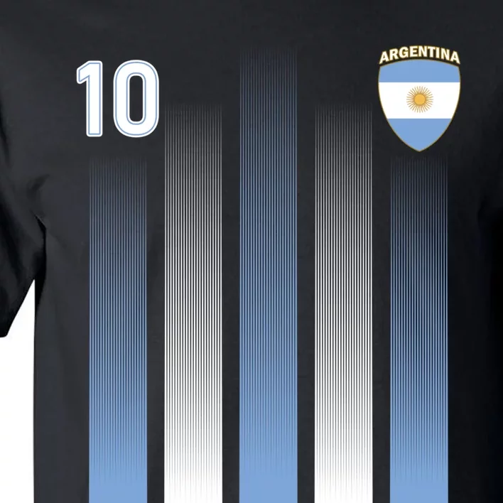 Argentinaian Jersey Argentina Soccer Jersey 10 Football Fan Long Sleeve Tall T-Shirt