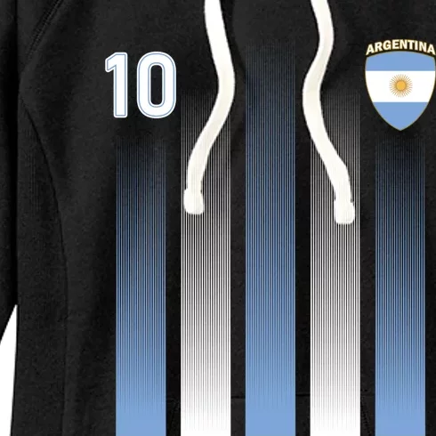 Argentinaian Jersey Argentina Soccer Jersey 10 Football Fan Long Sleeve Women's Fleece Hoodie