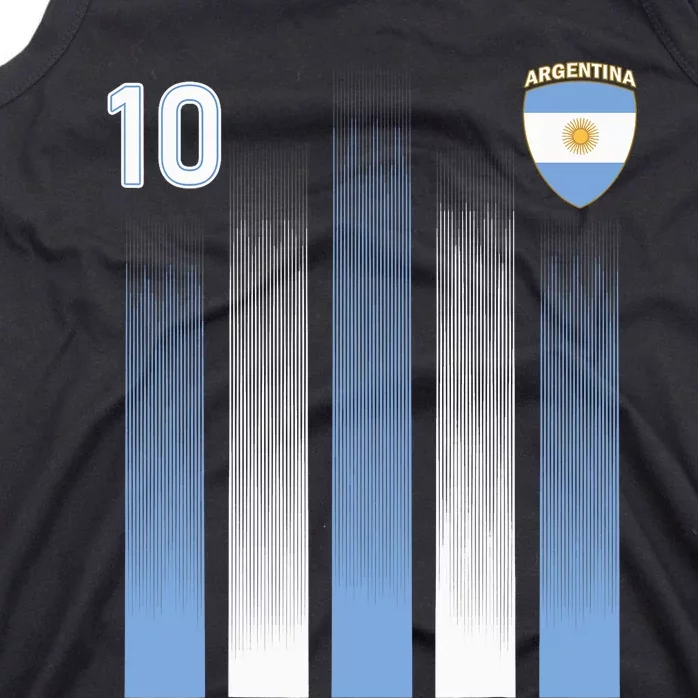 Argentinaian Jersey Argentina Soccer Jersey 10 Football Fan Tank Top