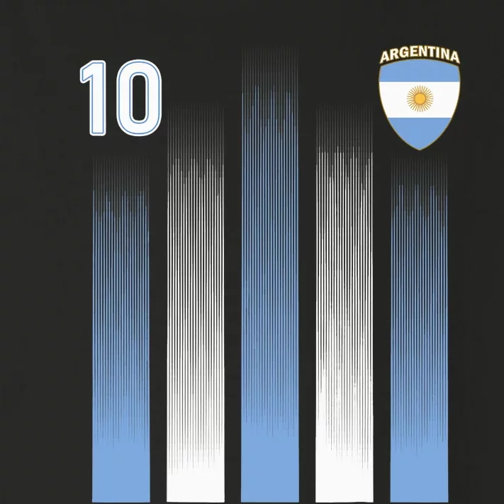 Argentinaian Jersey Argentina Soccer Jersey 10 Football Fan Toddler Long Sleeve Shirt