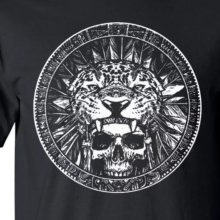 Aztec Jaguar Ancient Warrior Native Mexican Mythology Tall T-Shirt