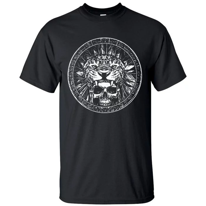 Aztec Jaguar Ancient Warrior Native Mexican Mythology Tall T-Shirt