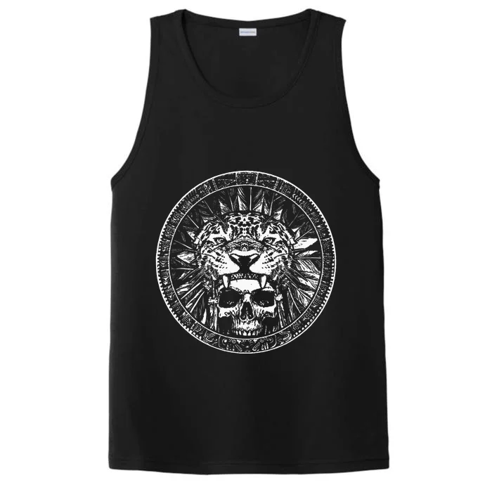 Aztec Jaguar Ancient Warrior Native Mexican Mythology Performance Tank