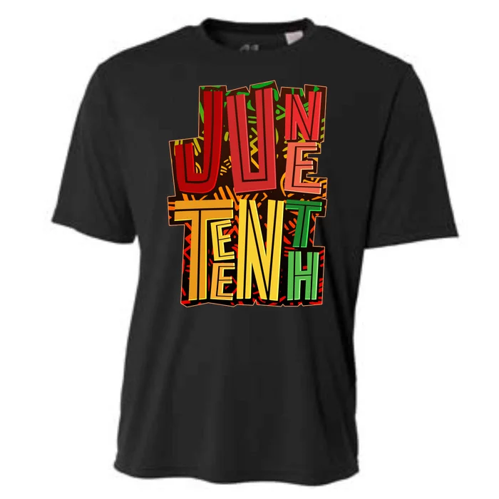 Abstract Juneteenth African Pattern Cooling Performance Crew T-Shirt