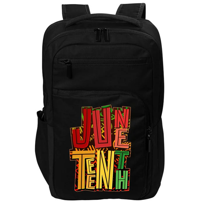 Abstract Juneteenth African Pattern Impact Tech Backpack