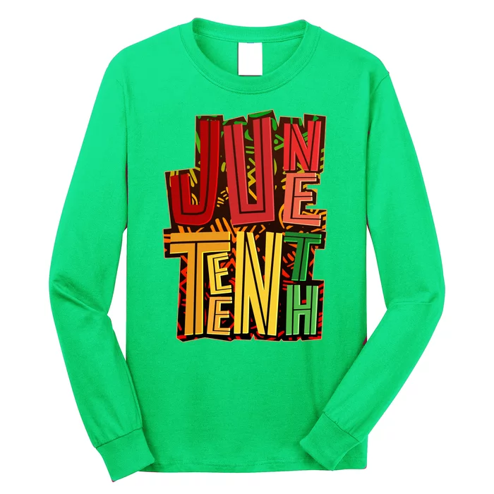 Abstract Juneteenth African Pattern Long Sleeve Shirt