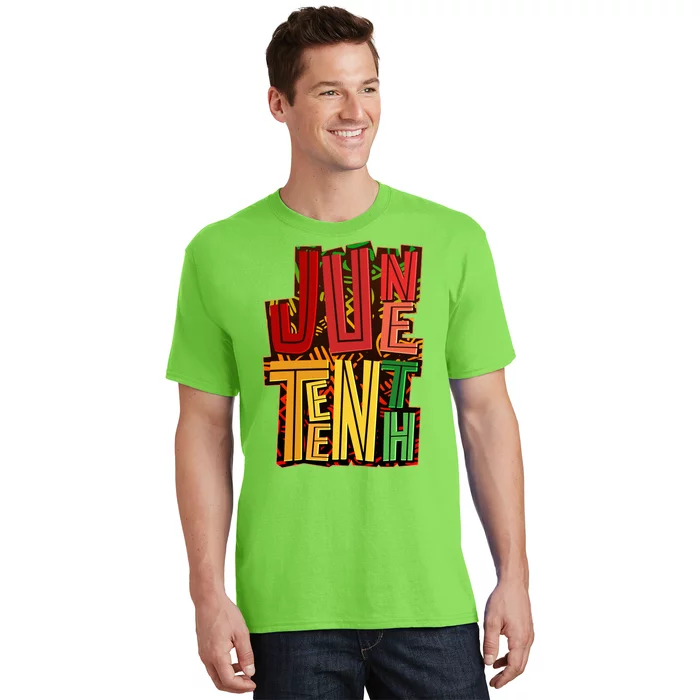 Abstract Juneteenth African Pattern T-Shirt