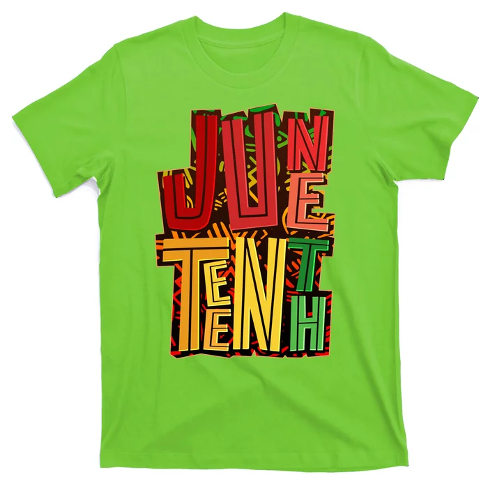 Abstract Juneteenth African Pattern T-Shirt