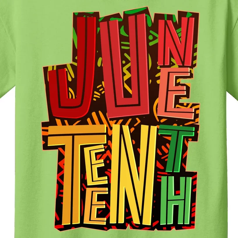 Abstract Juneteenth African Pattern Kids T-Shirt